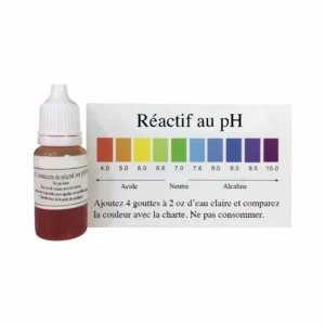 Réactif de PH et carte de comparaison Longrich